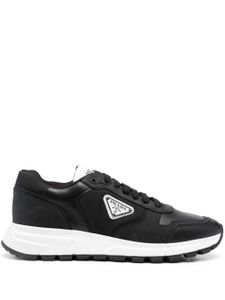 Prada logo-plaque low-top sneakers - BLACK