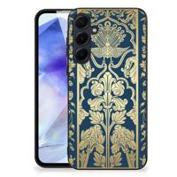Samsung Galaxy A55 Bloemen Hoesje Beige Flowers Samsung Galaxy A55 Bloemen Hoesje Beige Flowers