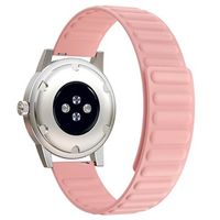 Samsung Galaxy Watch4/Watch4 Classic/Watch5/Watch6 Magnetische Siliconen Sportband - Roze