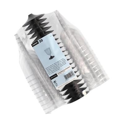 Papstar 20 witte wijn glazen 0,1l glashelder