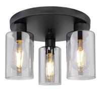 Globo PlafondlampHadera met smoke glas - 15465-3D