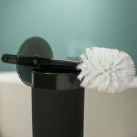 Sealskin Bloom Toiletborstel met houder vrijstaand Zwart - thumbnail