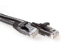 ACT Zwarte 3 meter LSZH U/UTP CAT6A patchkabel met RJ45 connectoren