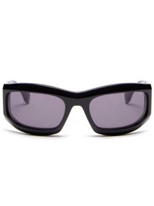 Marcelo Burlon County of Milan Eyewear Catemu rectangle-frame tinted sunglasses - Noir