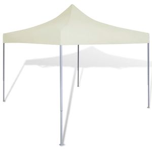 VidaXL Partytent inklapbaar 3x3 m crème