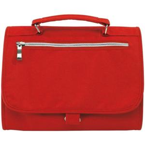 Luxe toilettas/make-up tas - rood - 25 x 18 cm - Reis toilettassen/etui - Handbagage