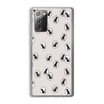 Miauw: Samsung Galaxy Note 20 / Note 20 5G Transparant Hoesje
