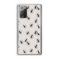 Miauw: Samsung Galaxy Note 20 / Note 20 5G Transparant Hoesje