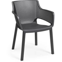 Veel van 6 monoblok fauteuils - stapelbaar in kunsthars - 3D (Mesh) - co-afwerking - ALLIBERT BY KETER - thumbnail