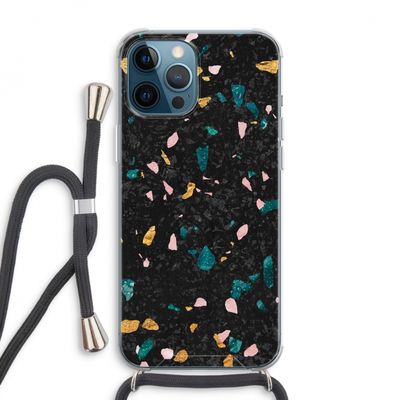 Terrazzo N°10: iPhone 12 Pro Max Transparant Hoesje met koord