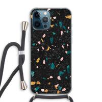 Terrazzo N°10: iPhone 12 Pro Max Transparant Hoesje met koord