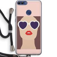 Red lips: Huawei P Smart (2018) Transparant Hoesje met koord