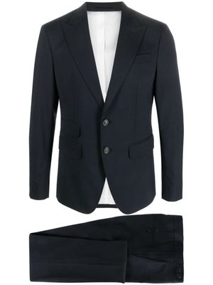 DSQUARED2 costume en laine à simple boutonnage - Bleu