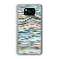 Watercolor Agate: Xiaomi Poco X3 NFC Transparant Hoesje