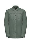 Jack wolfskin Barrier L/S Shirt Dames Hedge Green XL