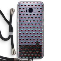 Hartjes: Samsung Galaxy S8 Transparant Hoesje met koord