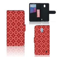 Nokia 1 Plus | Telefoon Hoesje | Batik Rood