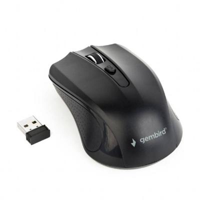 Gembird MUSW-4B-04 Muis Radiografisch Optisch Zwart 4 Toetsen 1600 dpi