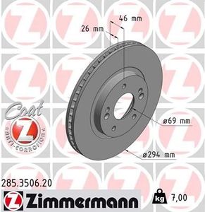 Remschijf Coat Z 285350620