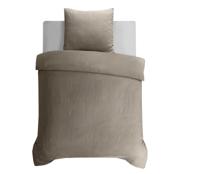 Sleeptime Leaves 3D Taupe/Grijs 140 x 200/220 cm