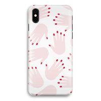 Hands pink: iPhone X Volledig Geprint Hoesje