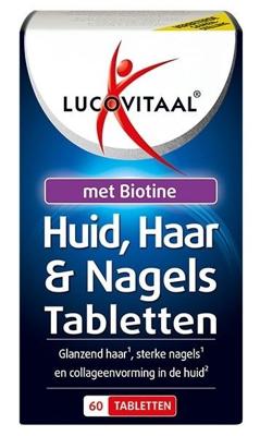 Lucovitaal Voedingssupplementen Huid,Haar & Nagels Tabletten Met Biotine 60Tabletten