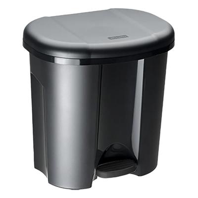 Rotho pila pedaalemmer afvalscheider 2x10l zwart Rotho pila pedaalemmer afvalscheider 2x10l zwart