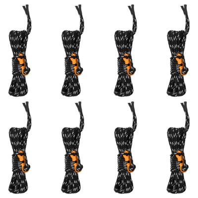 VidaXL Tentscheerlijnen met spanners 8 st reflecterend 4 m 4 mm
