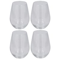 Set van 8x stuks drinkglazen/waterglazen van 350 ml transparant