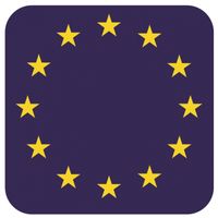 Onderzetters voor glazen met Europese kleuren 15 st   - - thumbnail