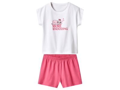 lupilu Korte kinder pyjama (Wit/roze, 98/104)