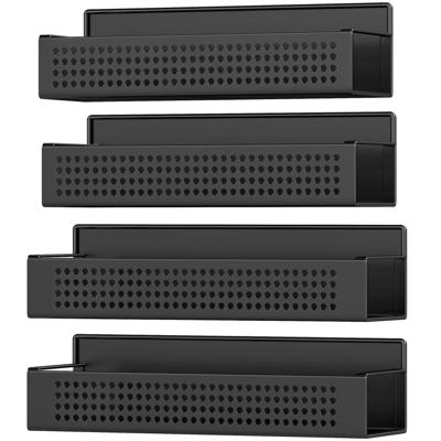 Magnetisch kruidenrek eenvoudig te plaatsen zonder boren, Inktzwart