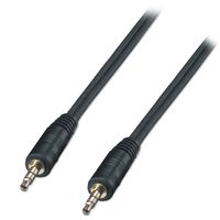 Lindy 35641 1m 3.5mm 3.5mm Zwart audio kabel