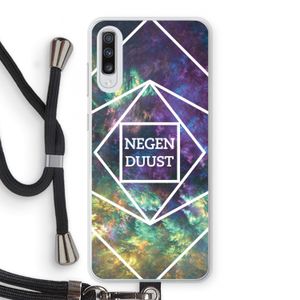 Negenduust ruimte: Samsung Galaxy A70 Transparant Hoesje met koord