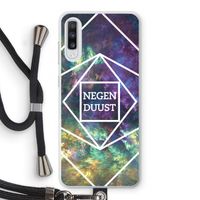 Negenduust ruimte: Samsung Galaxy A70 Transparant Hoesje met koord