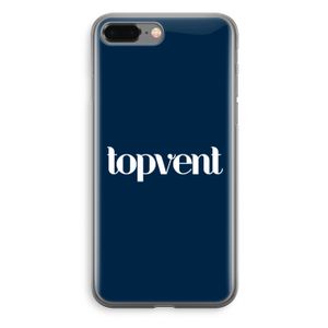 Topvent Navy: iPhone 8 Plus Transparant Hoesje