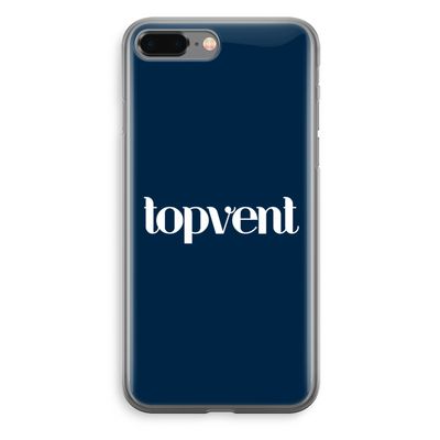 Topvent Navy: iPhone 8 Plus Transparant Hoesje