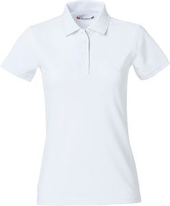 Clique 028261 Heavy Premium Polo Ladies - Wit - S