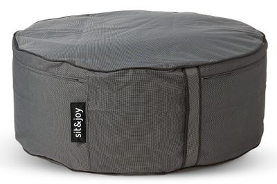 Poef Capri Big Anthracite - Weerbestendig - Zwart - Sit&Joy