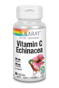 Solaray Vitamine C & Echinacea (60 vega caps)