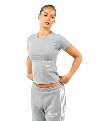 Hillside Stripe T-Shirt Dames Grijs - Maat M - Kleur: Grijs | Soccerfanshop