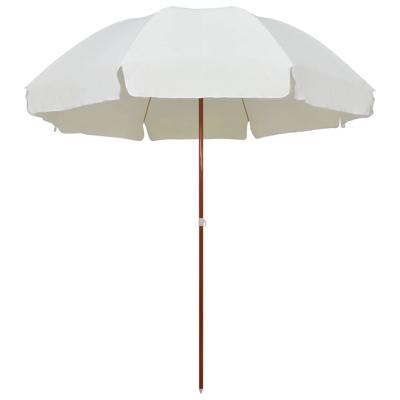 Parasol met stalen paal 300 cm zandkleurig