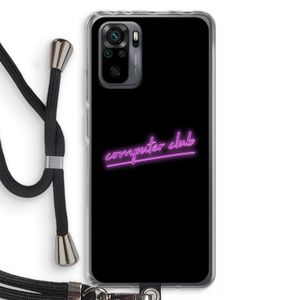 Vice Black: Xiaomi Redmi Note 10 Pro Transparant Hoesje met koord