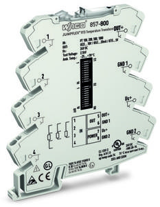 WAGO Configureerbare temperatuurmeetomvormer voor Pt-sensoren en weerstanden 857-800