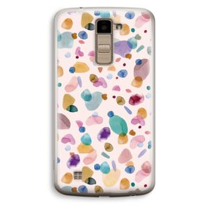 Terrazzo Memphis Pink: LG K10 (2016) Transparant Hoesje