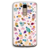 Terrazzo Memphis Pink: LG K10 (2016) Transparant Hoesje