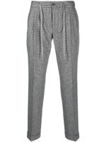 Barba pantalon fuselé à motif pied-de-poule - Gris - thumbnail