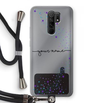 Sterren: Xiaomi Redmi 9 Transparant Hoesje met koord