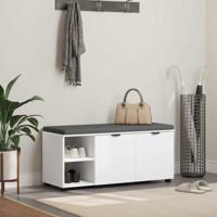 Halbank met kussen Effen Wit 100 x 38 x 46 cm