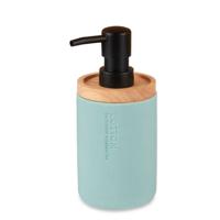 Luxe zeeppompje/dispenser Lotions - mat zeeblauw - polyresin - 18 x 8 cm - 300 ml
